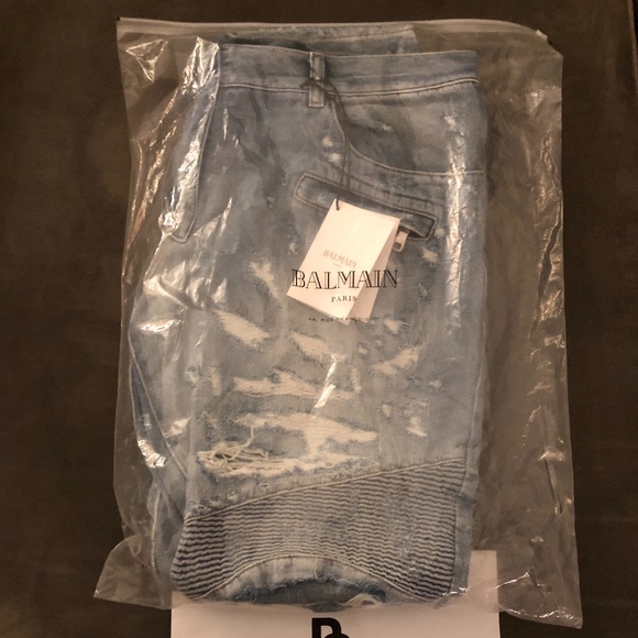 Balmain Other - Balmain Distressed Classic Biker Jeans